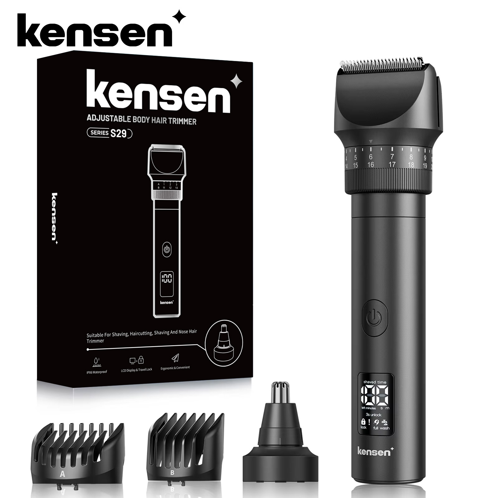 Kensen S29 Hair Trimmer for Me - Men'S Grooming Razor ulasan dan harga