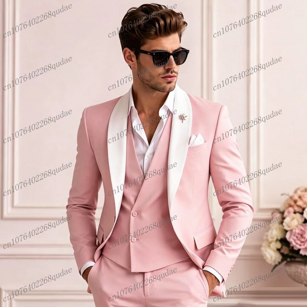 White Collar Pink Formal Men S - Men'S Grooming Jacket ulasan dan harga