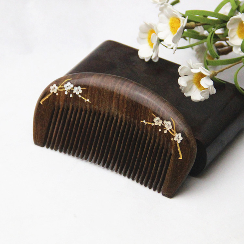 Natural Gold Sandalwood Small  - Comb Fine Tooth ulasan dan harga