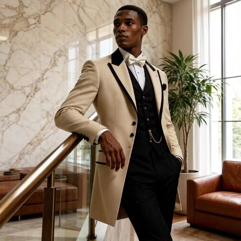 Wedding Suits for Men 3 Pcs Sl - Men'S Grooming Jacket ulasan dan harga
