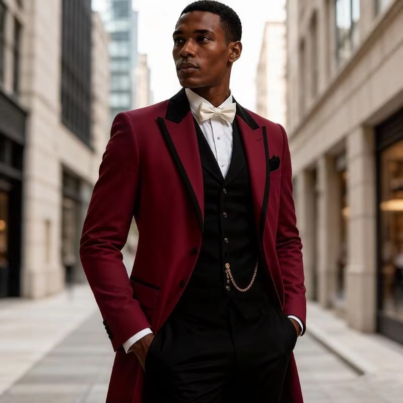 Wedding Suits for Men 3 Pcs Sl - Men'S Grooming Jacket ulasan dan harga