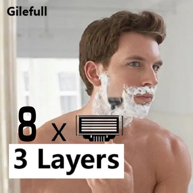 8pcs/Pack Men's Face Shaving R - Men'S Grooming Razor ulasan dan harga