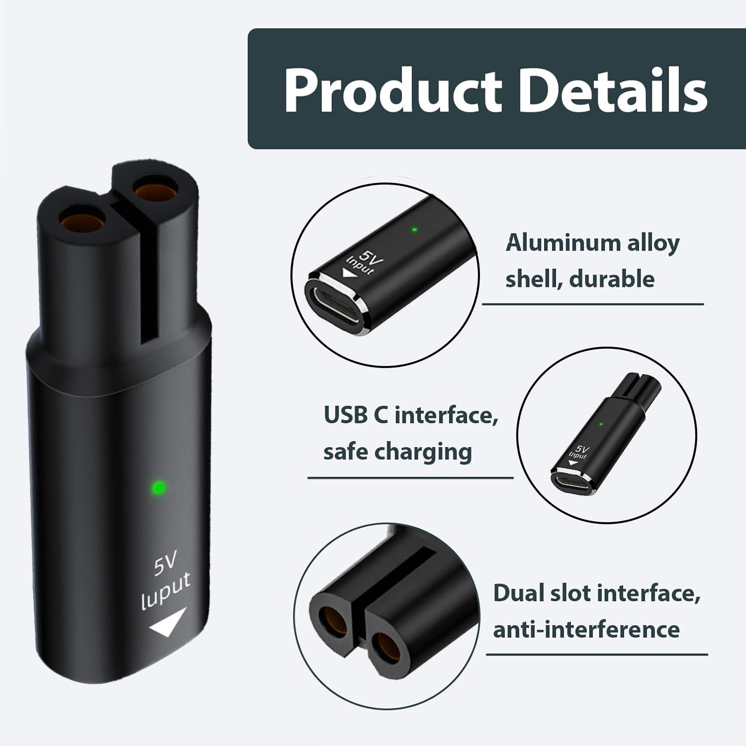 5V 15V USB Type C Charging Ada - Men'S Grooming Razor ulasan dan harga
