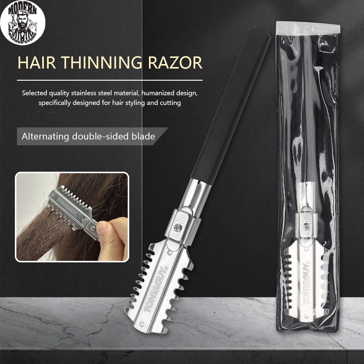 Salon Double-Edge Shaving Hair - Men'S Grooming Razor ulasan dan harga