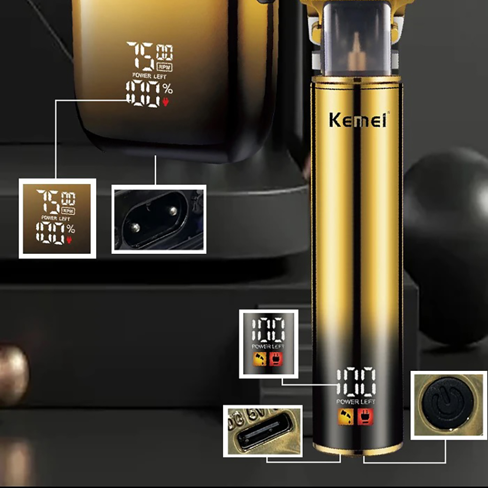 Kemei Hair Trimmer Electric Ra - Men'S Grooming Razor ulasan dan harga