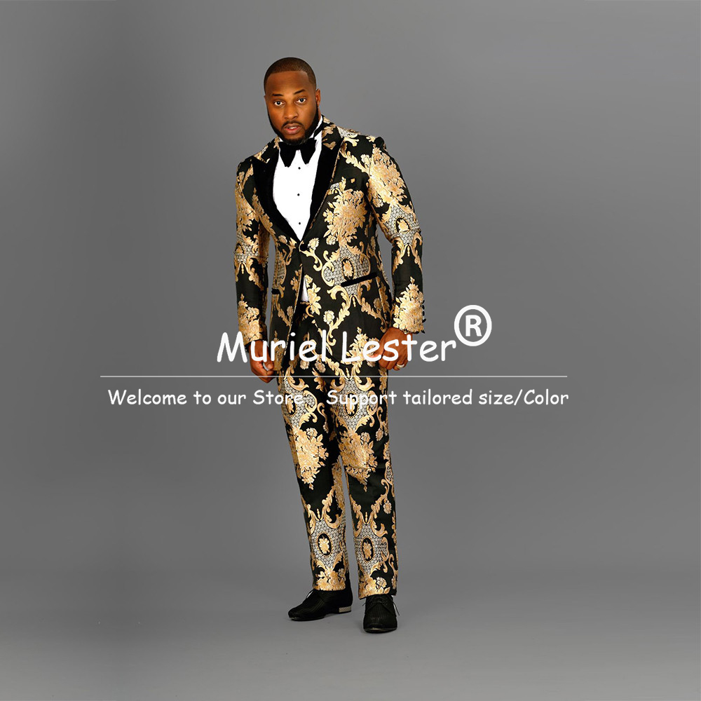 Vintage Floral Print Suits Men - Men'S Grooming Jacket ulasan dan harga